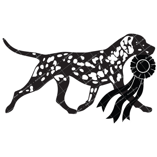 Rosette Winner Dalmatian Decal