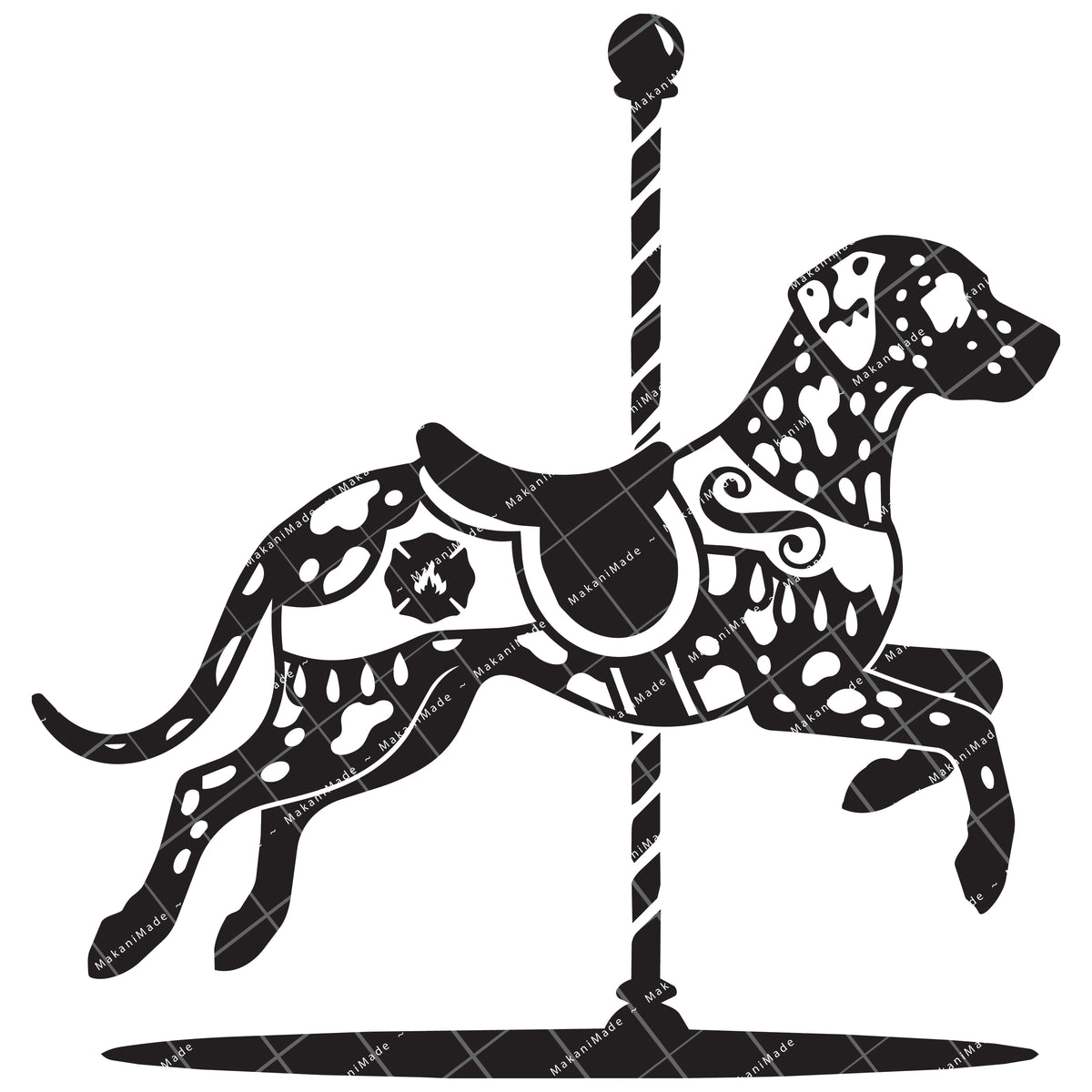Carousel Dalmatian Decal
