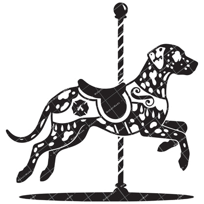 Carousel Dalmatian Decal