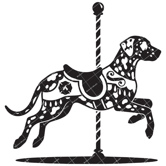 Carousel Dalmatian Decal