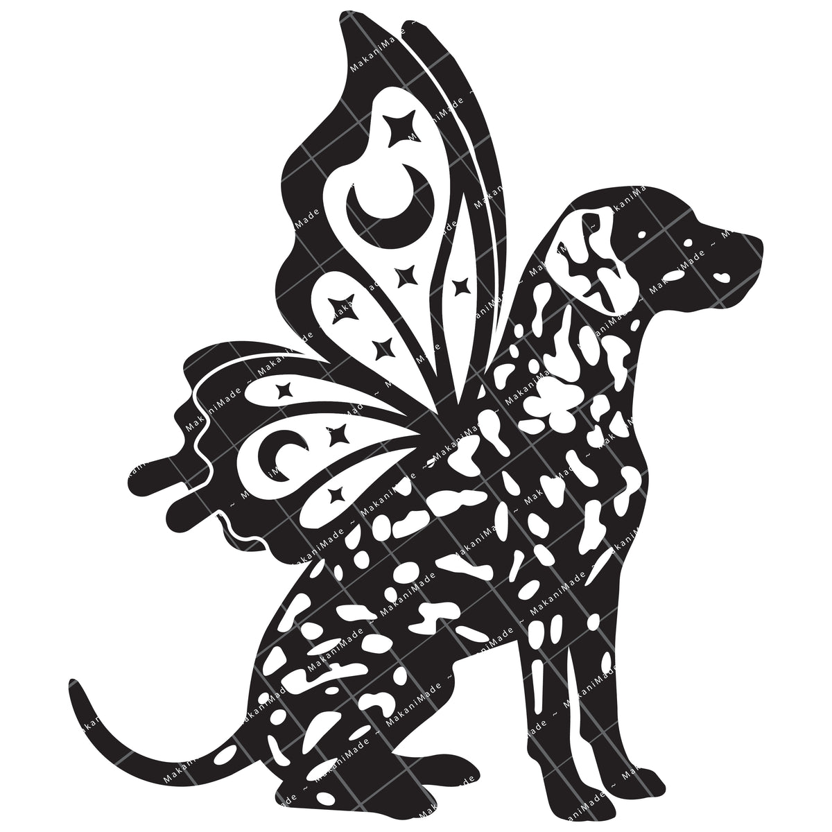 Butterfly Wing Dalmatian Decal