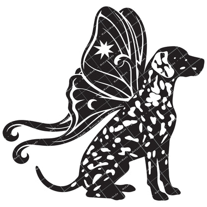 Moth Wing Dalmatian Decal