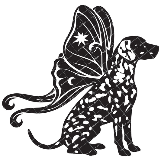 Moth Wing Dalmatian Decal