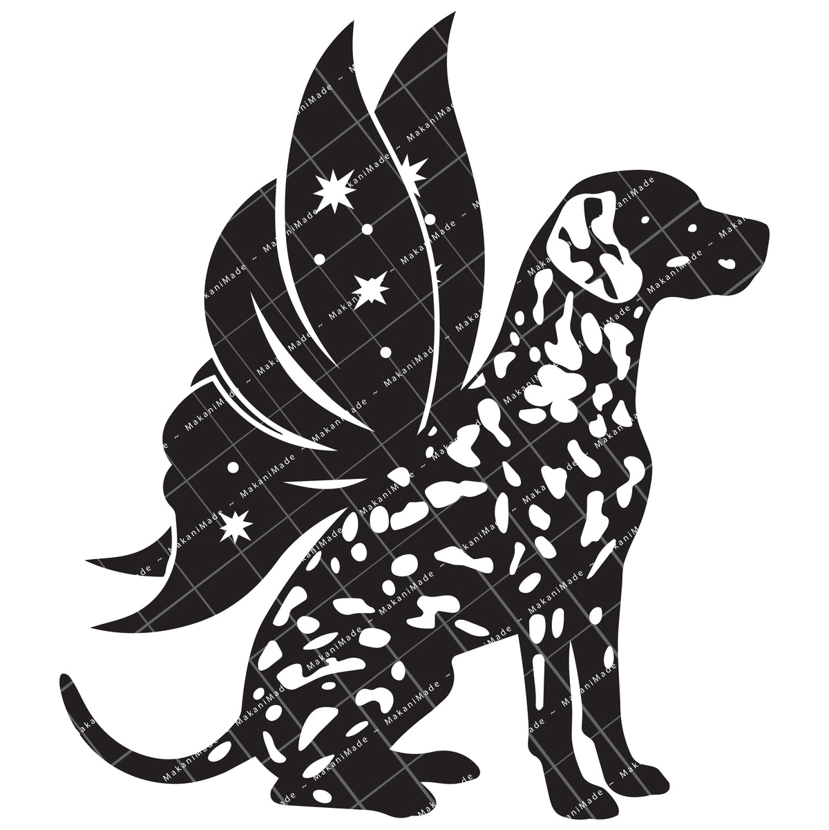 Fairy Wing Dalmatian Decal