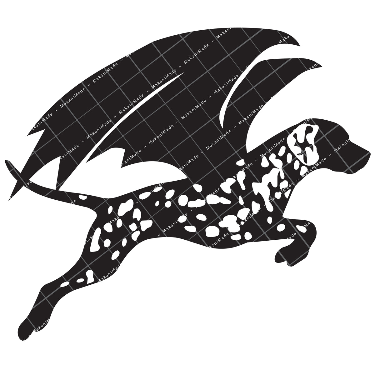 Leaping Dragon Dalmatian Decal