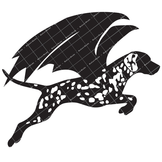 Leaping Dragon Dalmatian Decal