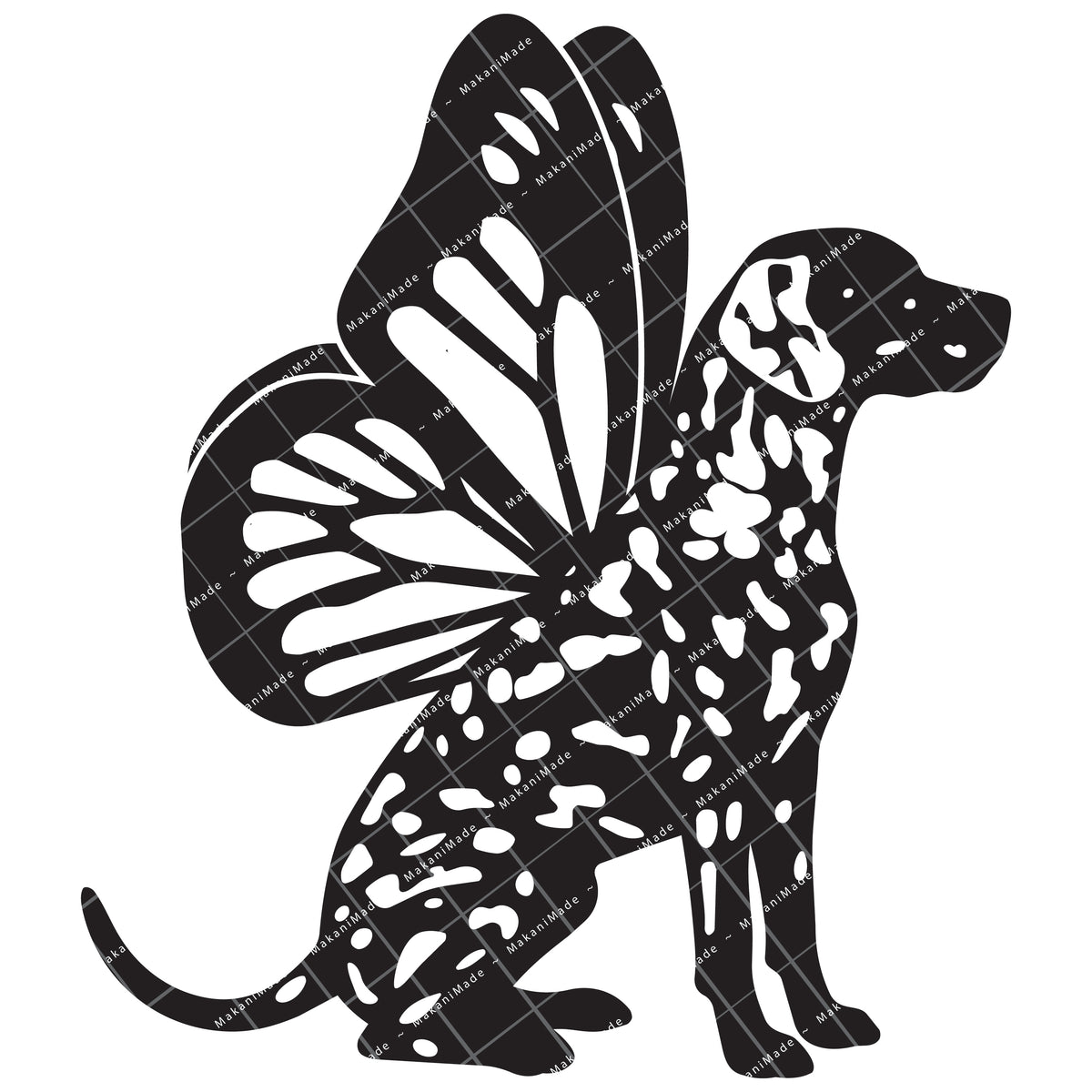 Monarch Wing Dalmatian Decal