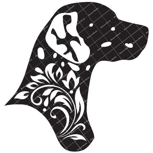 Profile Cutout Dalmatian Decal