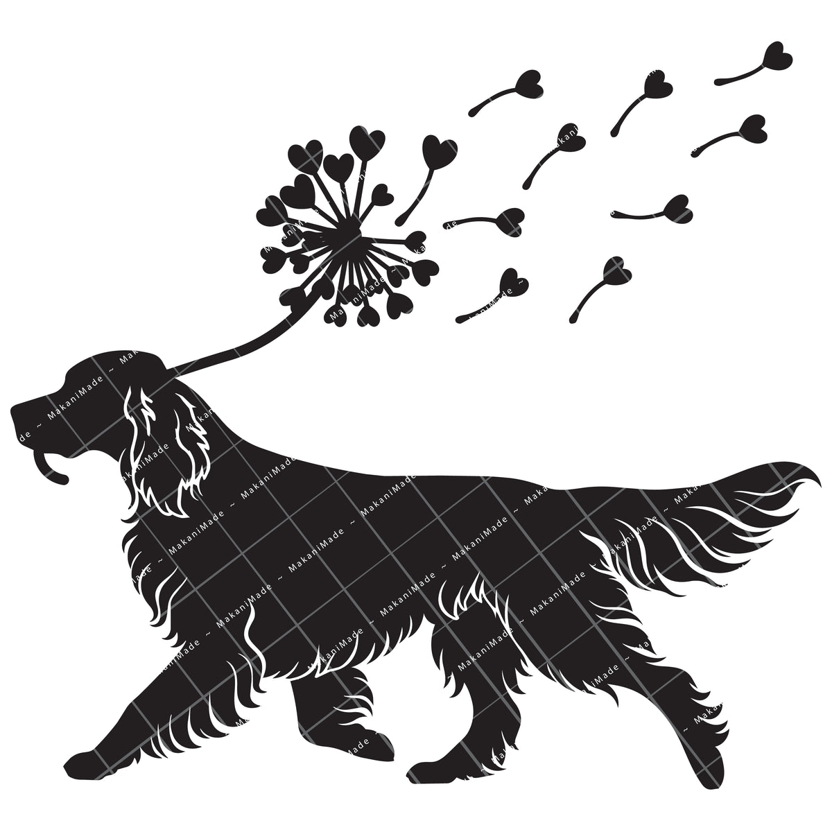 Dandelion Fluff English Setter Decal