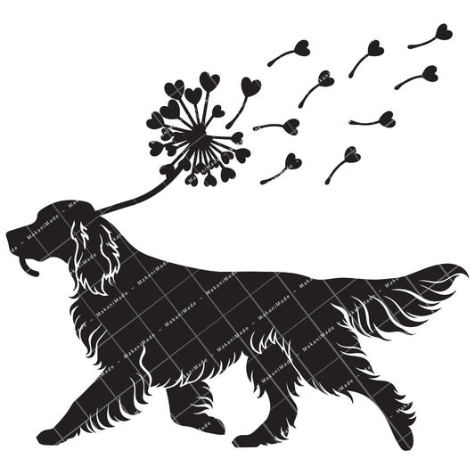 Dandelion Fluff English Setter Decal