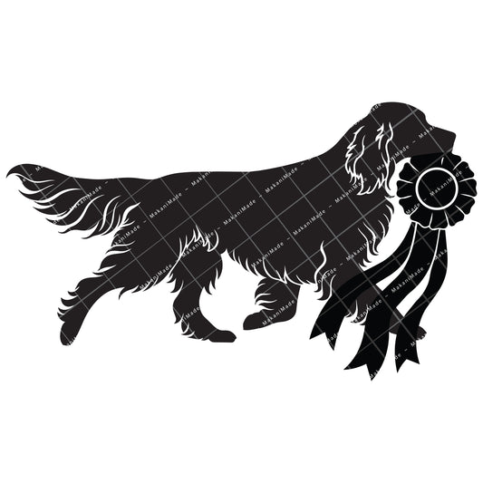 Rosette Winner English Setter Decal