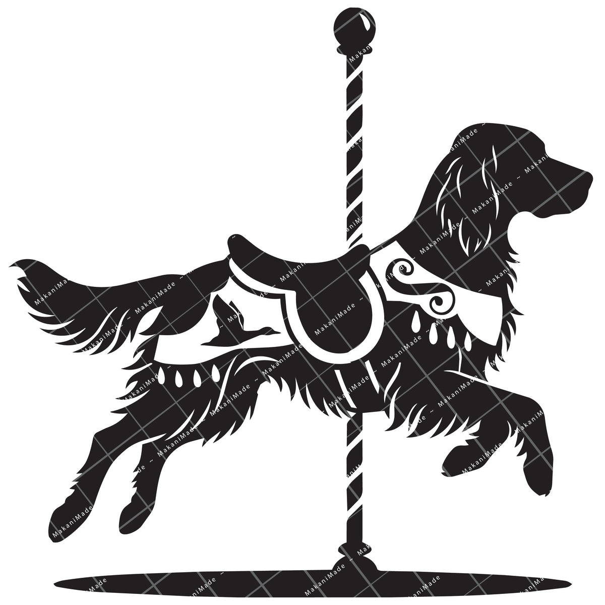 Carousel English Setter Decal