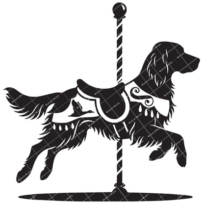 Carousel English Setter Decal