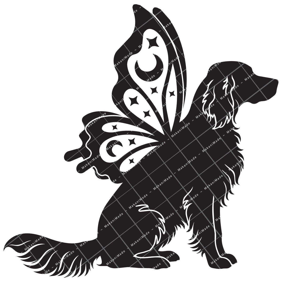 Butterfly Wing English Setter Decal