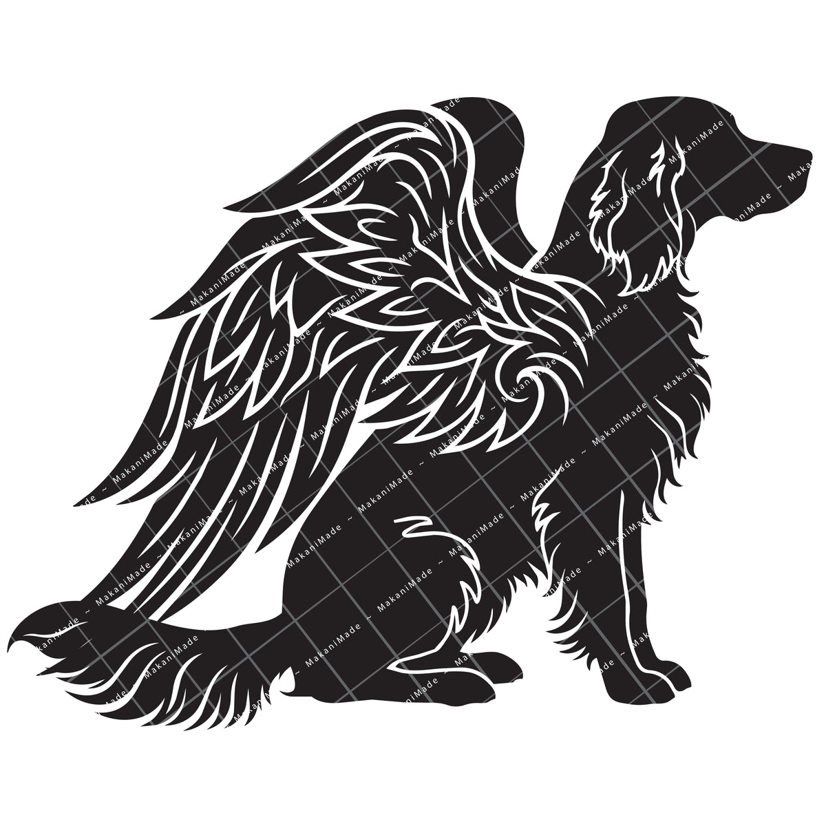 Angel Wing English Setter Decal