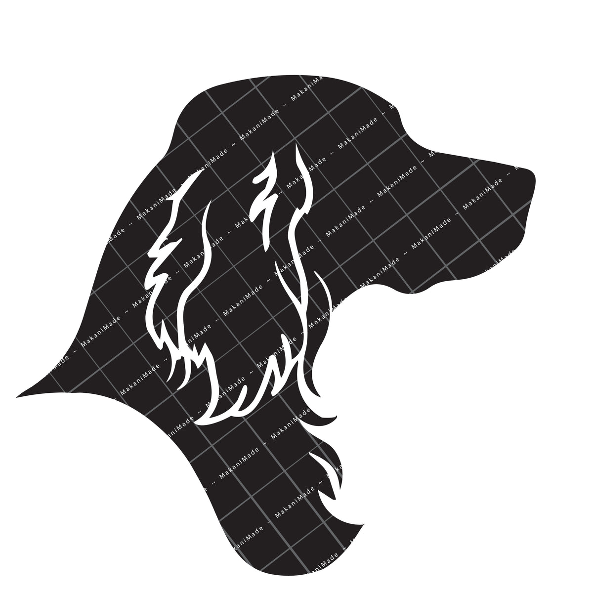 Profile Cutout English Setter Decal