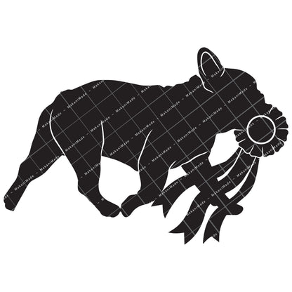 Rosette Winner French Bulldog Decal