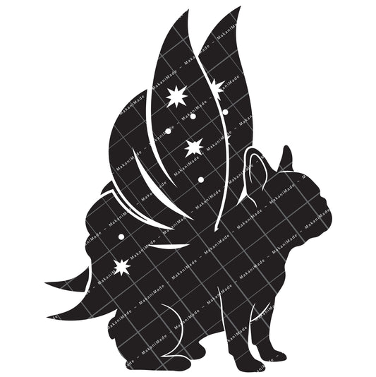 Fairy Wing French Bulldog Decal
