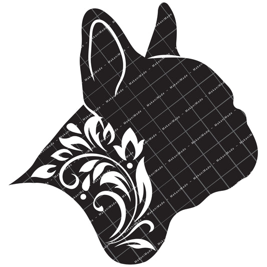 Profile Cutout French Bulldog Decal