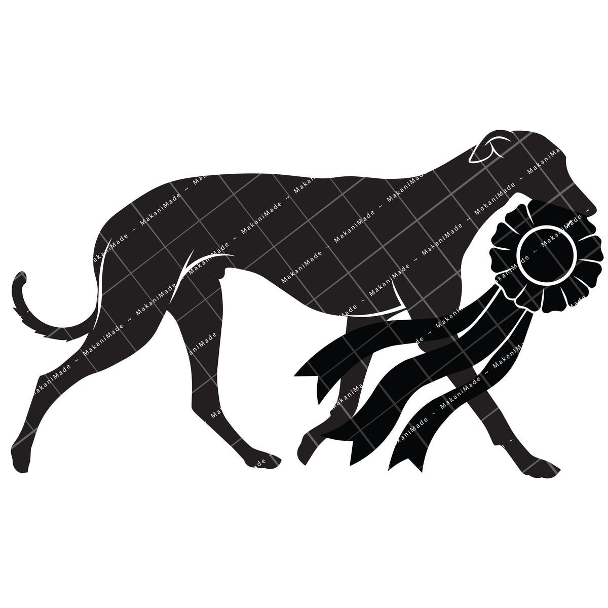 Rosette Winner Greyhound Decal