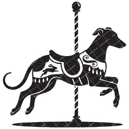 Carousel Greyhound Decal