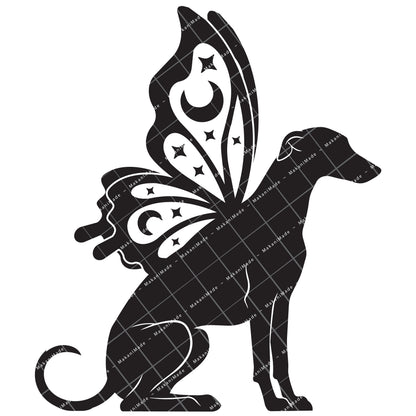 Butterfly Wing Greyhound Decal