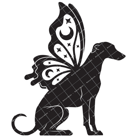 Butterfly Wing Greyhound Decal