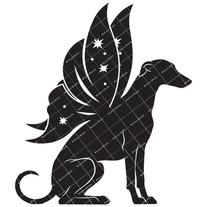 Fairy Wing Greyhound Decal