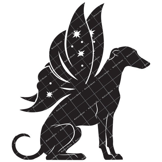 Fairy Wing Greyhound Decal