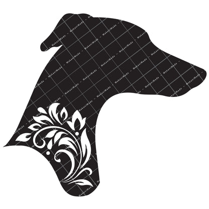 Profile Cutout Greyhound Decal