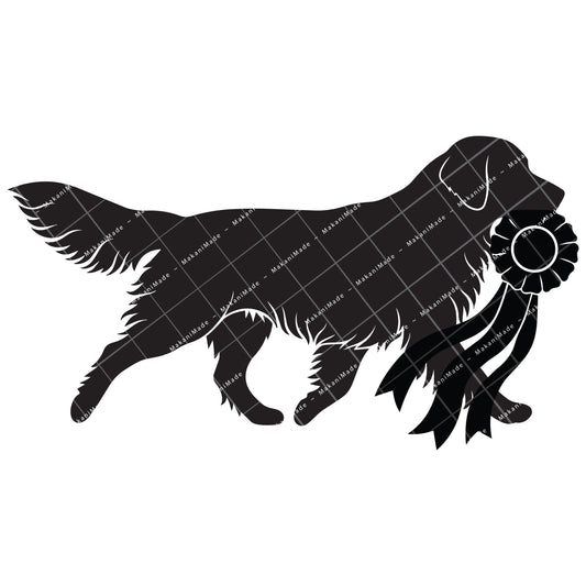 Rosette Winner Golden Retriever Decal