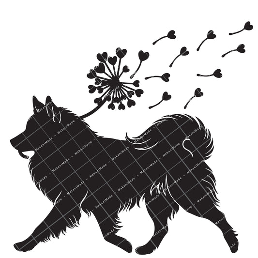 Dandelion Fluff Icelandic Sheepdog Decal