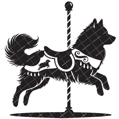 Carousel Icelandic Sheepdog Decal