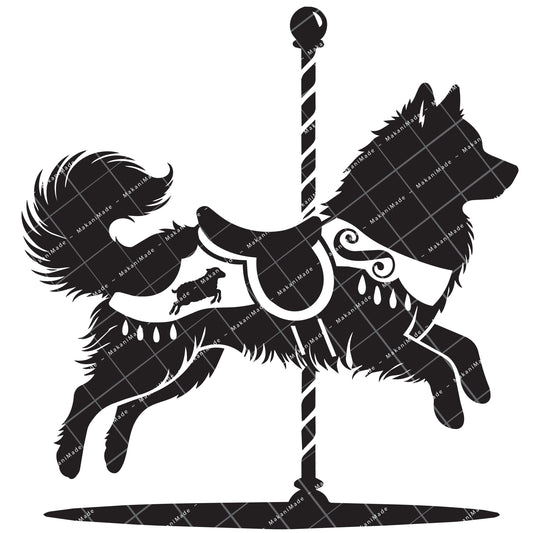 Carousel Icelandic Sheepdog Decal