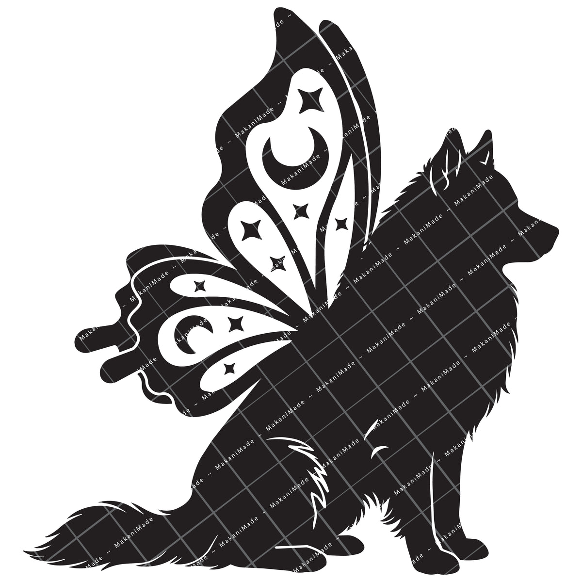 Butterfly Wing Icelandic Sheepdog Decal