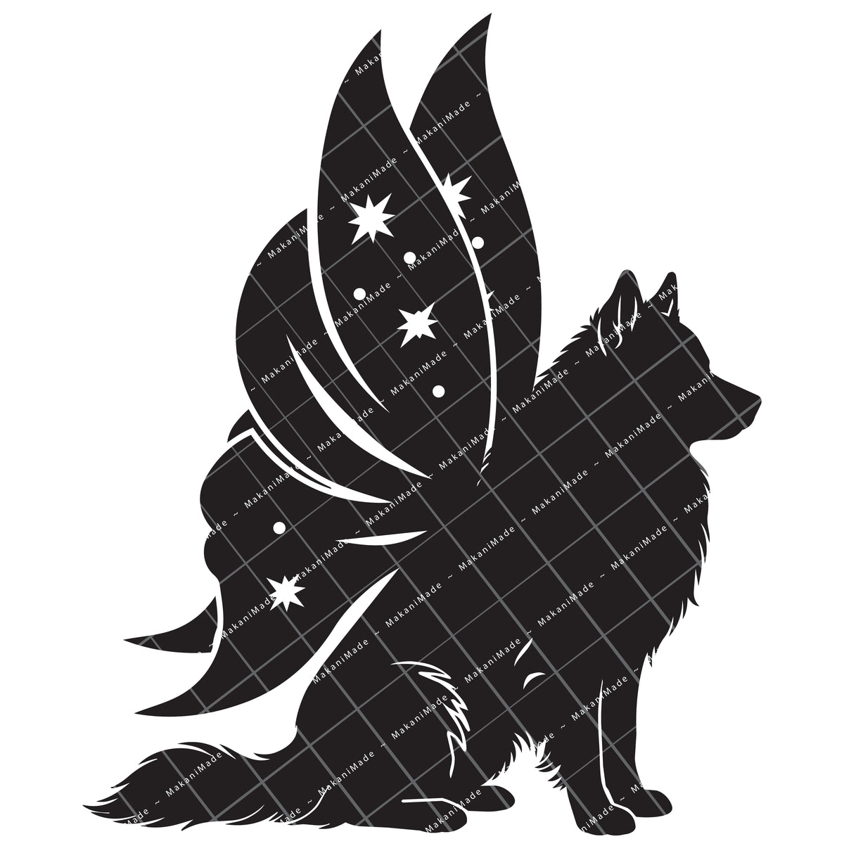 Fairy Wing Icelandic Sheepdog Decal