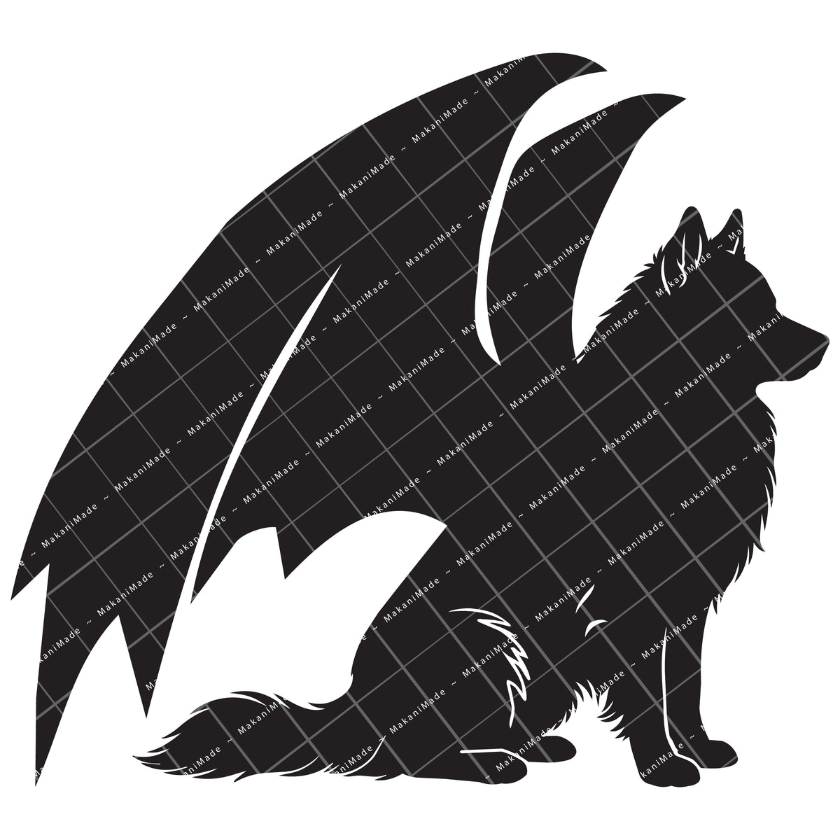 Dragon Wing Icelandic Sheepdog Decal