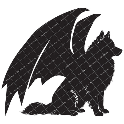 Dragon Wing Icelandic Sheepdog Decal