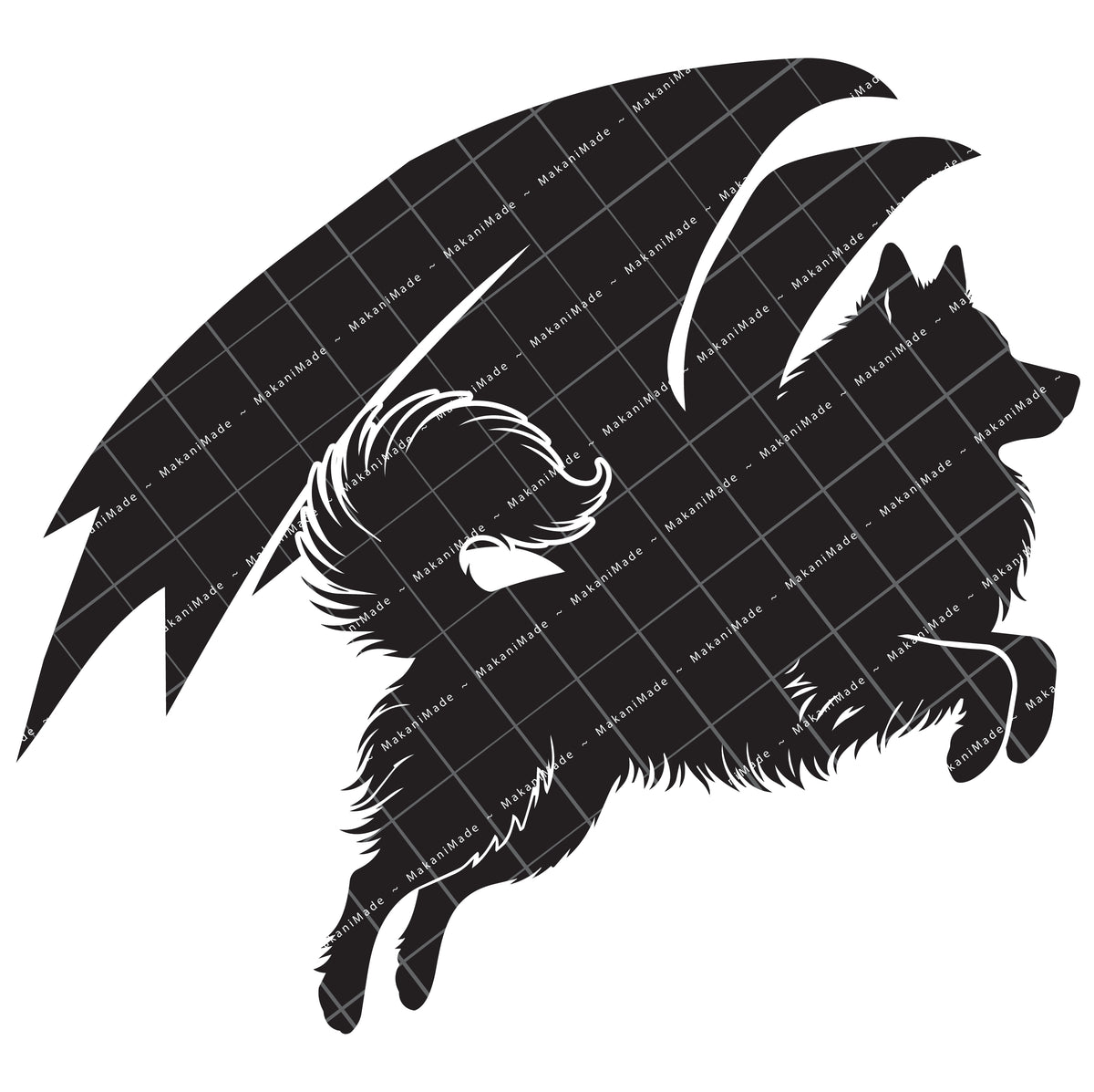 Leaping Dragon Icelandic Sheepdog Decal