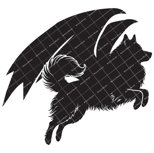 Leaping Dragon Icelandic Sheepdog Decal