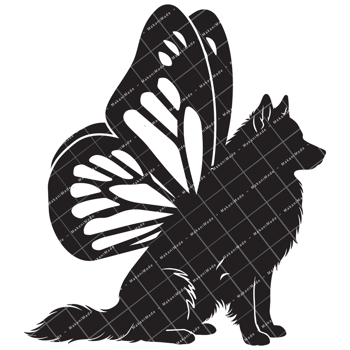 Monarch Wing Icelandic Sheepdog Decal