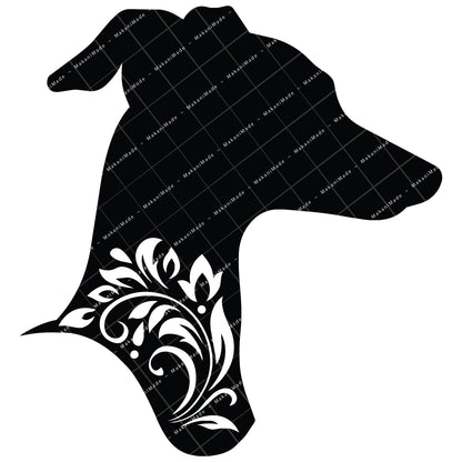 Profile Cutout Italian Greyhound Decal