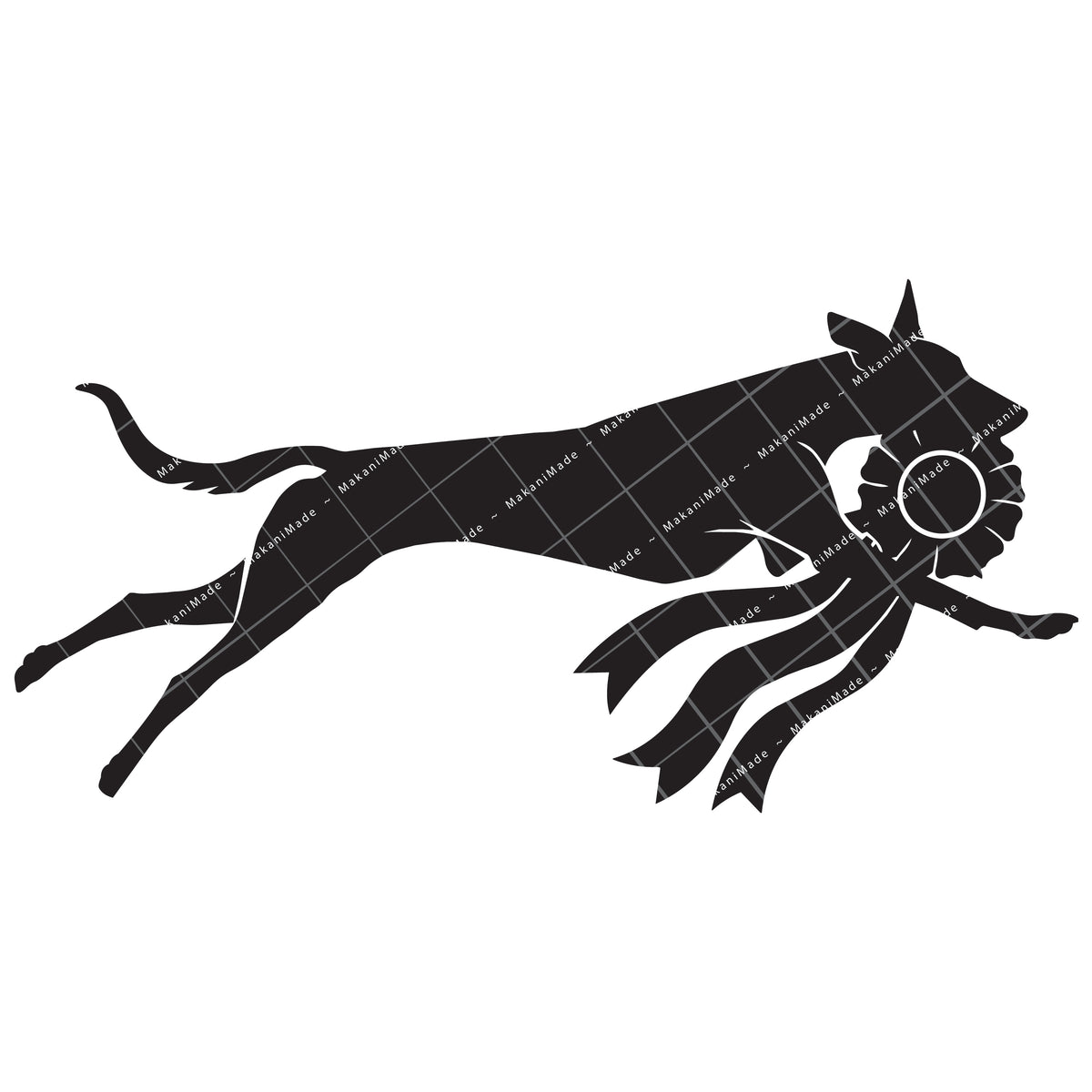 Coursing Rosette Ibizan Hound (Smooth) Decal