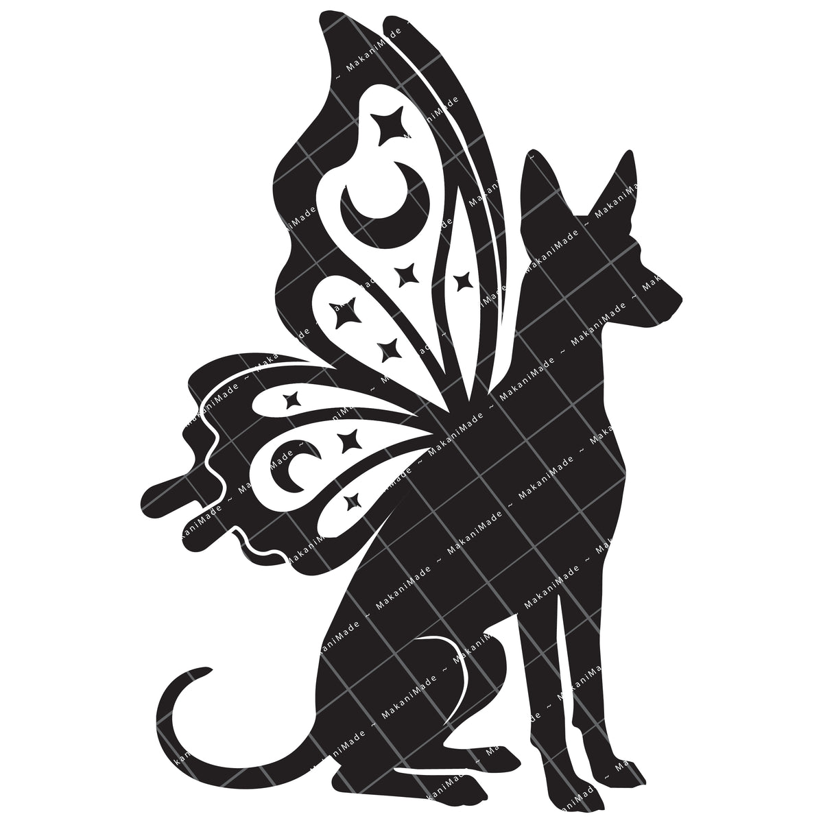 Butterfly Wing Ibizan Hound (Smooth) Decal