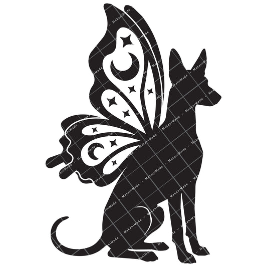 Butterfly Wing Ibizan Hound (Smooth) Decal
