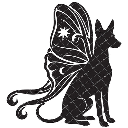 Moth Wing Ibizan Hound (Smooth) Decal