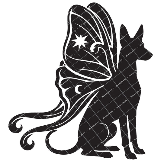 Moth Wing Ibizan Hound (Smooth) Decal