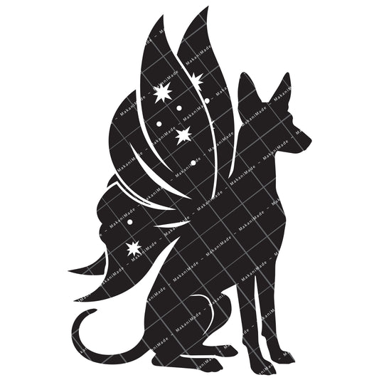 Fairy Wing Ibizan Hound (Smooth) Decal