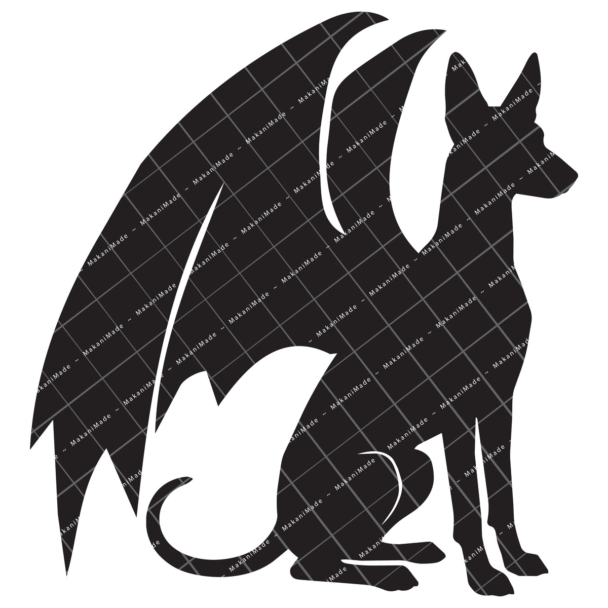 Dragon Wing Ibizan Hound (Smooth) Decal
