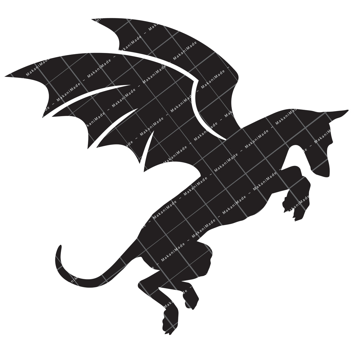 Leaping Dragon Ibizan Hound (Smooth) Decal
